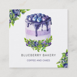 Moderner Niedlicher Blueberry Konditorei Koch Quadratische Visitenkarte