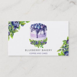 Moderner Niedlicher Blueberry Konditorei Koch Visitenkarte