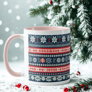 Moderner Niedlicher Rosa Weihnachtssüßer Tasse