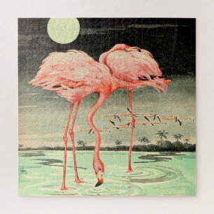 Moderner Niedlicher Vintager Rosa-Bird-Flamingo un