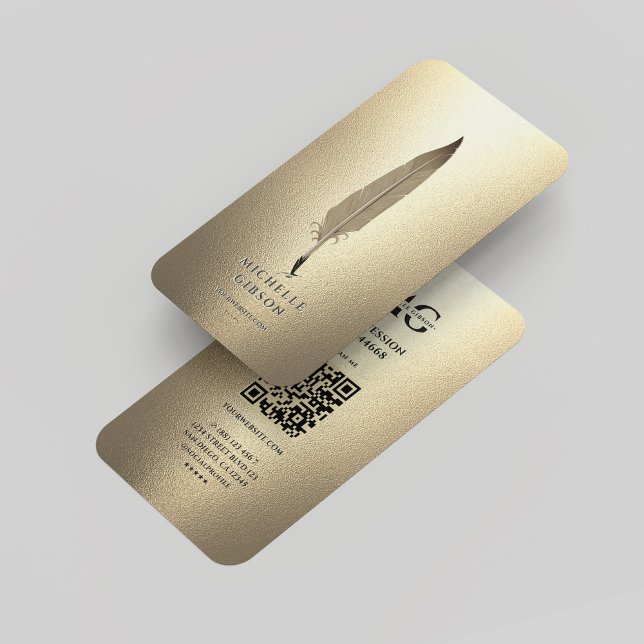 Moderner Notar Signature Agent Gold Elegante Monog Visitenkarte (Modern Notary Signing Agent Gold Elegant Monogram Business Card
)