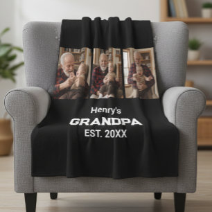 Moderner Opa Est. Name Jahr 3 Foto Fleecedecke