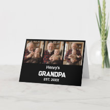 Moderner Opa Est. Name Jahr 3 Foto Karte