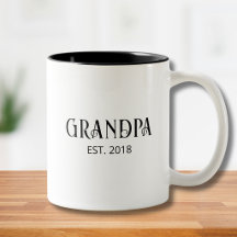 Moderner Opa gegründet schwarze Schrift