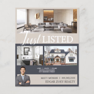 Moderner Open-House-Immobilienmakler Flyer