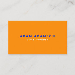 Moderner Orange-Gründungsvorsitzender Visitenkarte