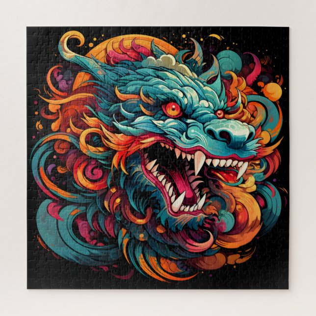 Moderner Orientalischer Drache Majestät (Vertikal)
