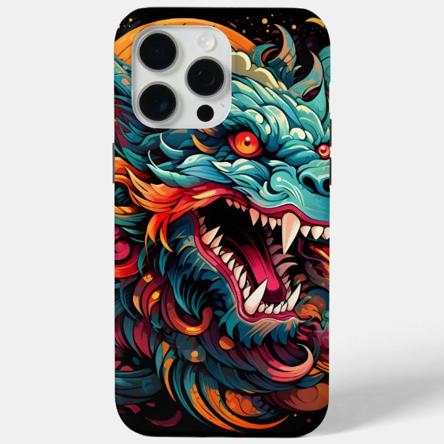 Moderner Orientalischer Drache Majestät Case-Mate iPhone Hülle (Rückseite)