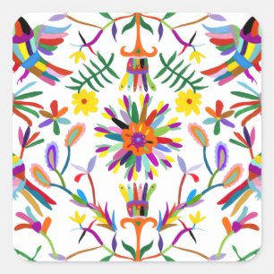 Moderner Otomi Entwurf II Quadratischer Aufkleber