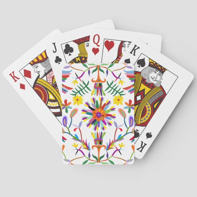 Moderner Otomi Entwurf II Spielkarten (Rückseite)