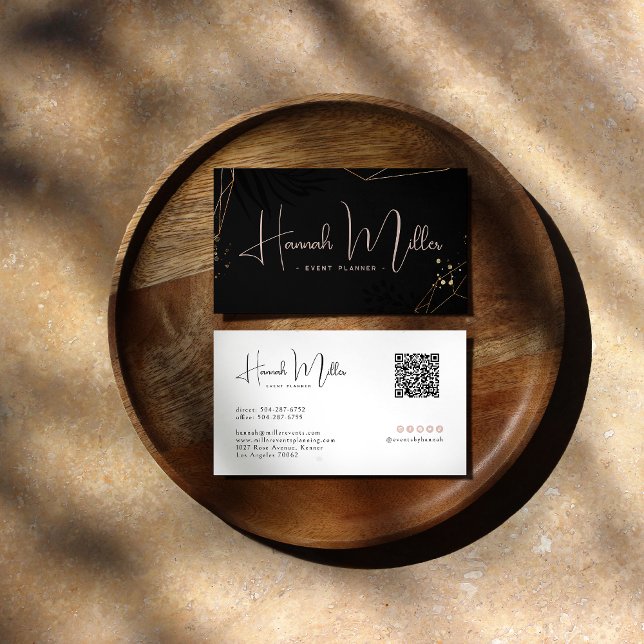 Moderner Palm Eleganter Minimalistischer QR-Code Visitenkarte (Von Creator hochgeladen)