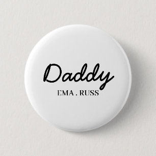 Moderner Papa Individuelle Kindernamen Stylische Button