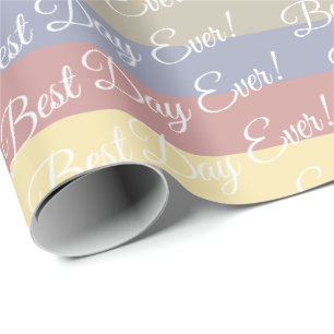 Moderner Pastellstreifen Geschenkpapier