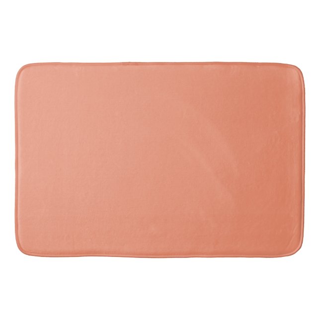 Moderner Peach Solid aus dem Mittelalter Badematte (Vorderseite)