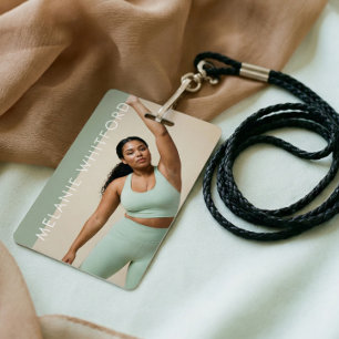 Moderner Personal Trainer Fitness Influencer Foto Ausweis