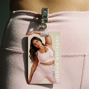 Moderner Personal Trainer Fitness Influencer Foto Ausweis