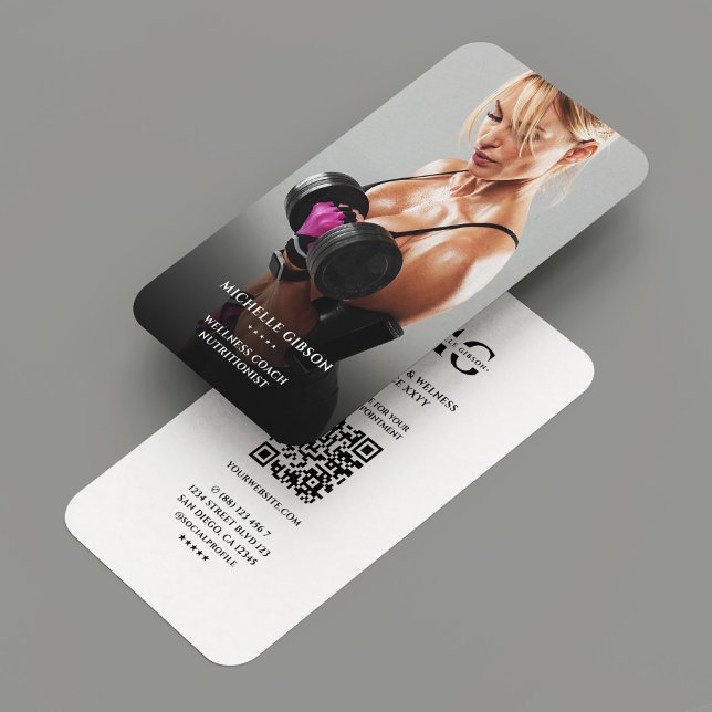 Moderner Personal Trainer Fitness Wellness Coach Visitenkarte (Modern Personal Trainer Fitness Wellness Coach Business Card
)