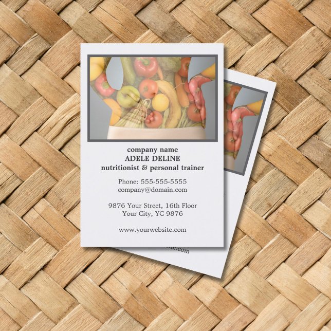 Moderner Personal Trainer für saubere Körperernähr Visitenkarte (Von Creator hochgeladen)