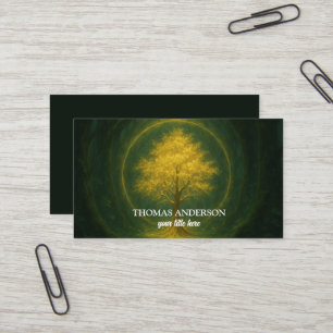 Moderner Personalisierter Baum des Lebens - farben Visitenkarte