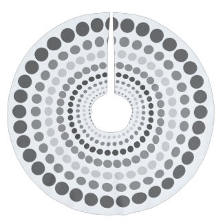 Moderner personalisierter Baum-Rock Polyester Weihnachtsbaumdecke