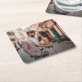 Moderner Personalisierter Foto Paper Untersetzer