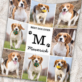 Moderner Personalisierter Fotomaterial Dog Lover Fleecedecke