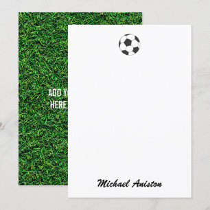 Moderner Personalisierter Fußballball Feiertagskarte