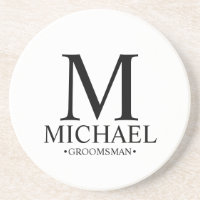 Moderner Personalisierter Monogramm- und Name-Trau