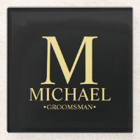 Moderner Personalisierter Monogramm- und Name-Trau