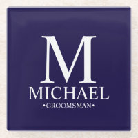 Moderner Personalisierter Monogramm- und Name-Trau