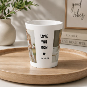 Moderner personalisierter Muttertag – Liebe Mama Milchtasse