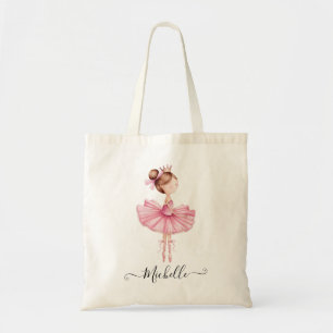 Moderner Personalisierter Name Ballerina Tragetasche