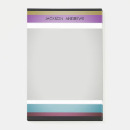 Moderner Personalisierter Name Cool Niedlich Post-it Klebezettel