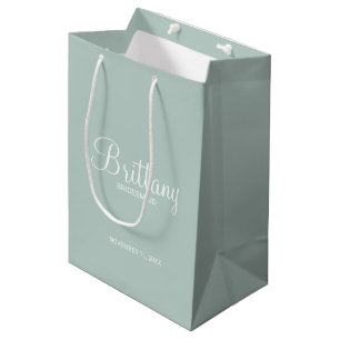 Moderner Personalisierter Name Mittlere Geschenktüte