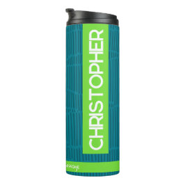 Moderner Personalisierter Name Thermal Tumbler Thermosbecher