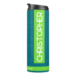 Moderner Personalisierter Name Thermal Tumbler Thermosbecher