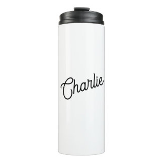 Moderner Personalisierter Name Thermosbecher