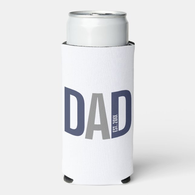 Moderner Personalisierter Navy-Vater etabliert Can Selters Dosenkühler (Seltzer Vorderseite)
