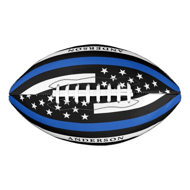 Moderner Personalisierter Polizeibeamter für Thin  Football (Vorderseite)
