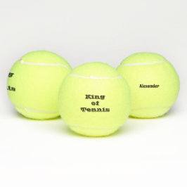 Moderner personalisierter Tenniskönig Tennisbälle