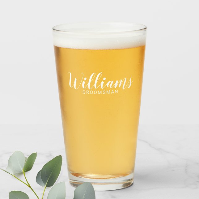 Moderner Personalisierter Trauzeuge für Skripte Glas (Von Creator hochgeladen)
