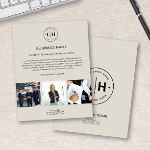 Moderner personalisierter Unternehmensflyer mit in Flyer