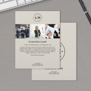 Moderner personalisierter Unternehmensflyer mit in Flyer