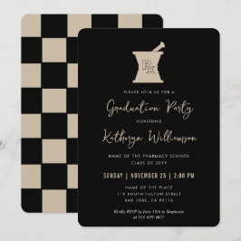 Moderner PharmD Pharmacy School Abschluss Einladung