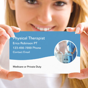 Moderner Physiotherapeut Simple Modern Visitenkarte