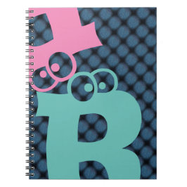 MODERNER PINK BLAU Aquamarin NIEDLICH Notizblock