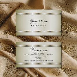 Moderner Platineffekt Beruflich und einfach Visitenkarte