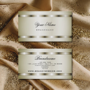 Moderner Platineffekt Beruflich und einfach Visitenkarte