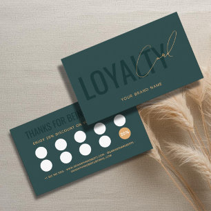 Moderner professioneller grüner Kunde Treuekarte