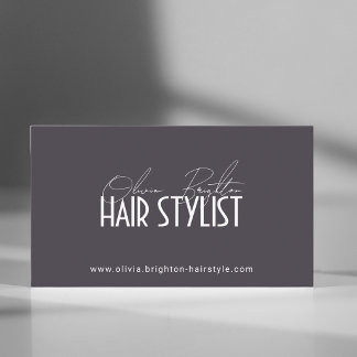 Moderner professioneller Haarstylist High-End Visitenkarte